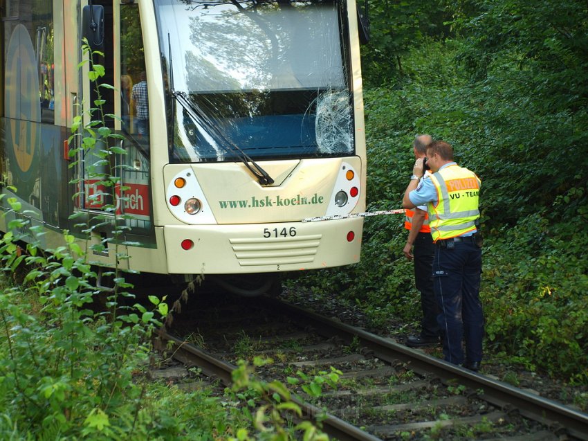 VU Radfahrer Strab Koeln Duennwald Berlinerstr Duennwalder Mauspfad P25.JPG